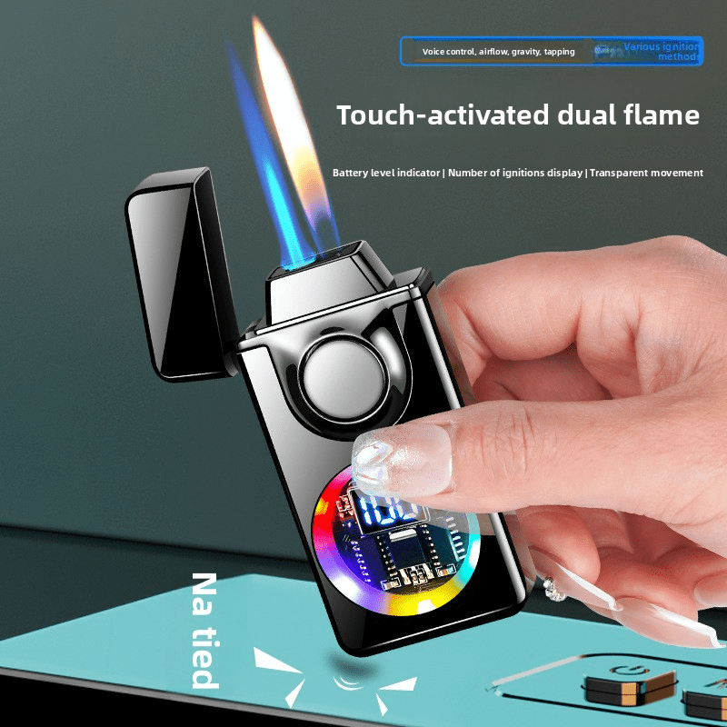 BNMQ Black technology voice-activated induction lighter trendy high-value lighter cigarette lighter fast charging lighter inflatable lighter