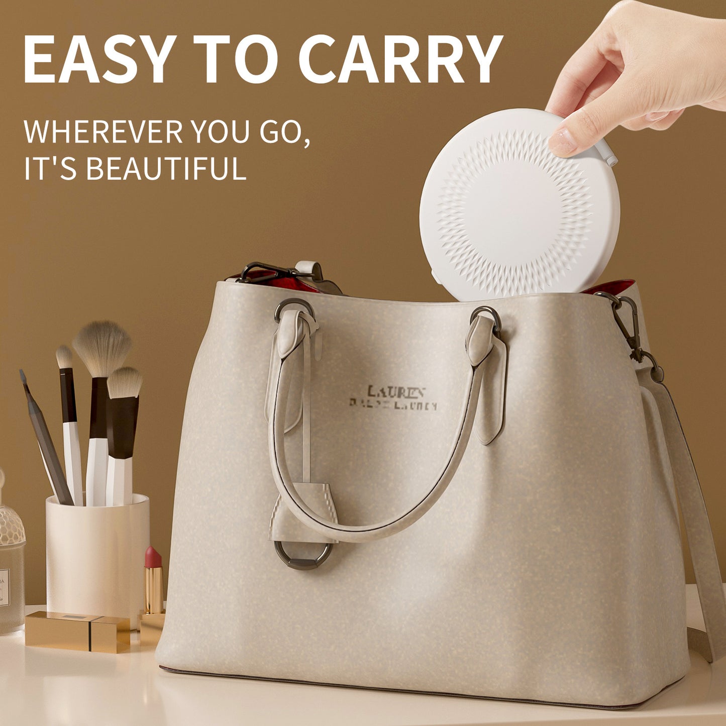 Cross-border popular led makeup mirror portable folding flip mirror portable makeup mirror charging travel mini mirror