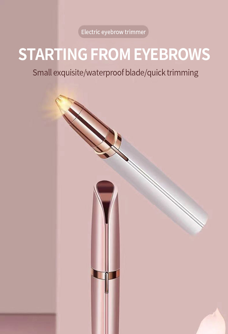 BNMQ eyebrow trimmer in use demonstration | Démonstration d'utilisation de la tondeuse à sourcils BNMQ