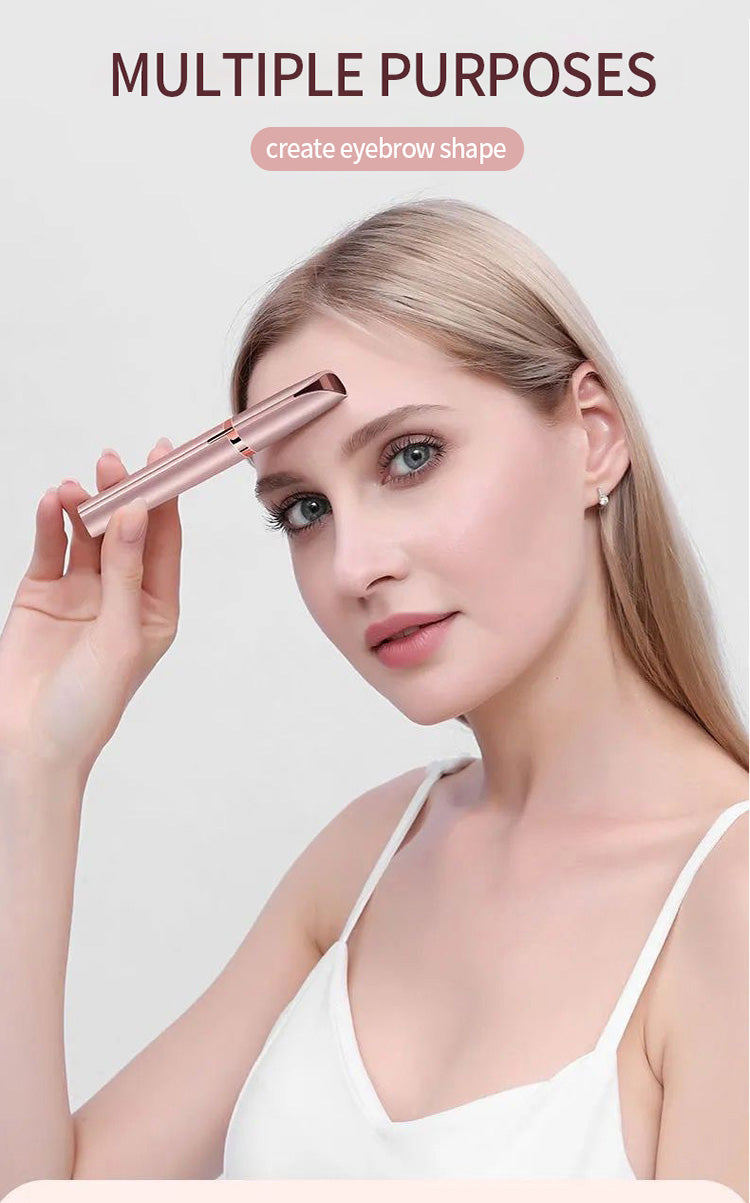 BNMQ eyebrow shaper before and after results | Résultats avant et après du rasoir à sourcils BNMQ
