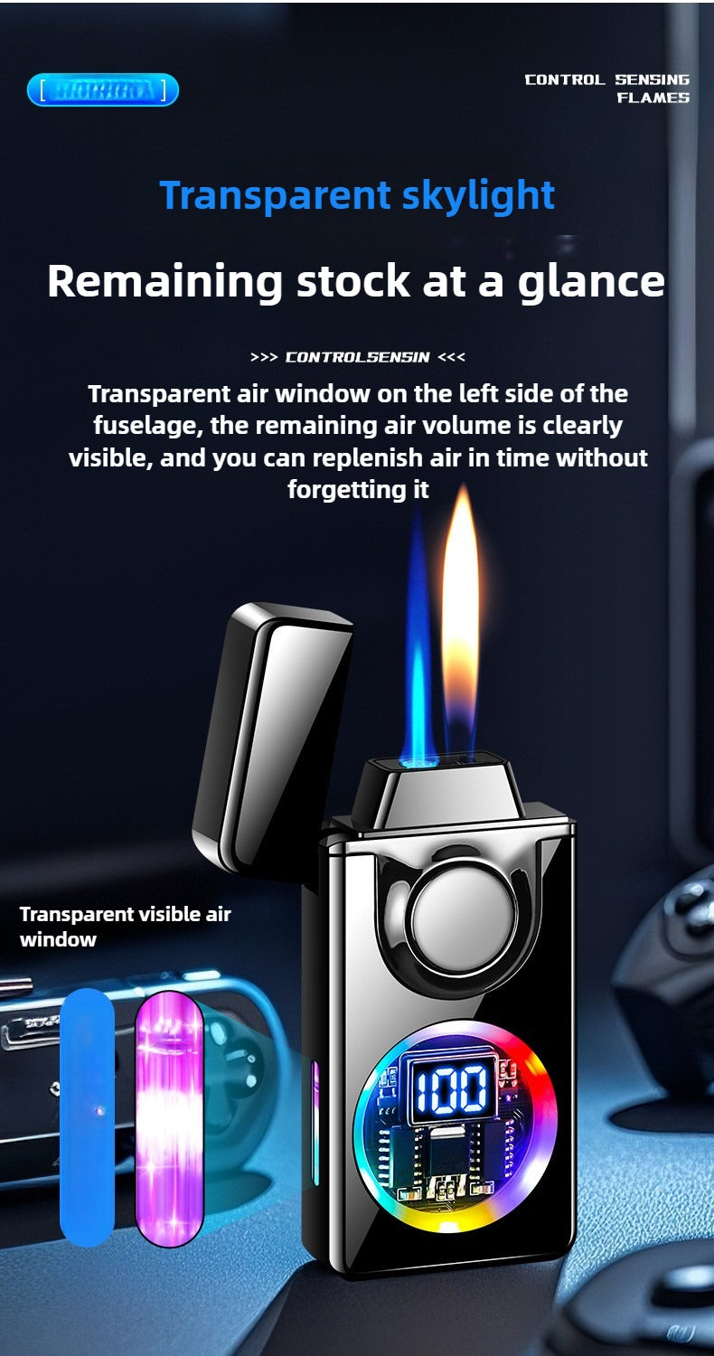 BNMQ Black technology voice-activated induction lighter trendy high-value lighter cigarette lighter fast charging lighter inflatable lighter