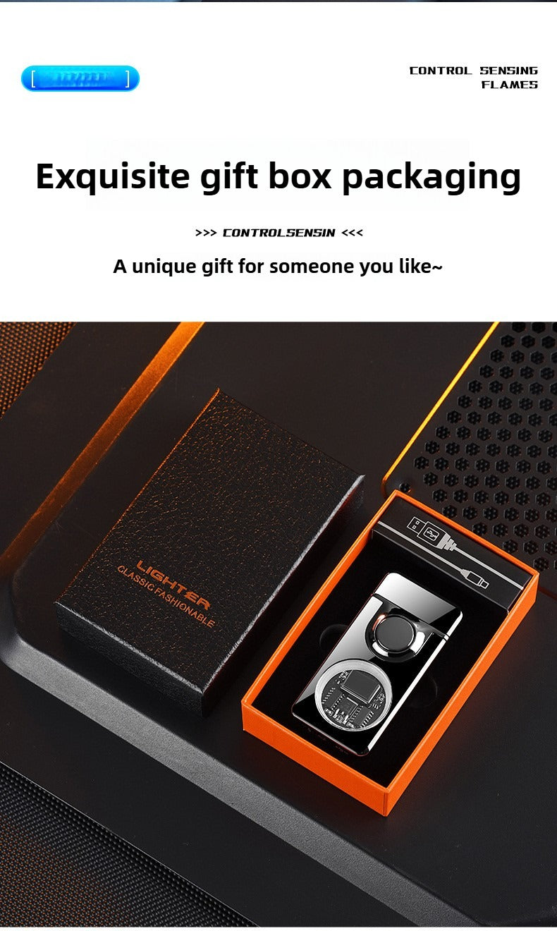 BNMQ Black technology voice-activated induction lighter trendy high-value lighter cigarette lighter fast charging lighter inflatable lighter