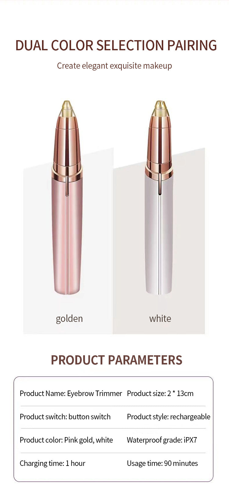 BNMQ eyebrow trimmer usage guide | Guide d'utilisation de la tondeuse à sourcils BNMQ