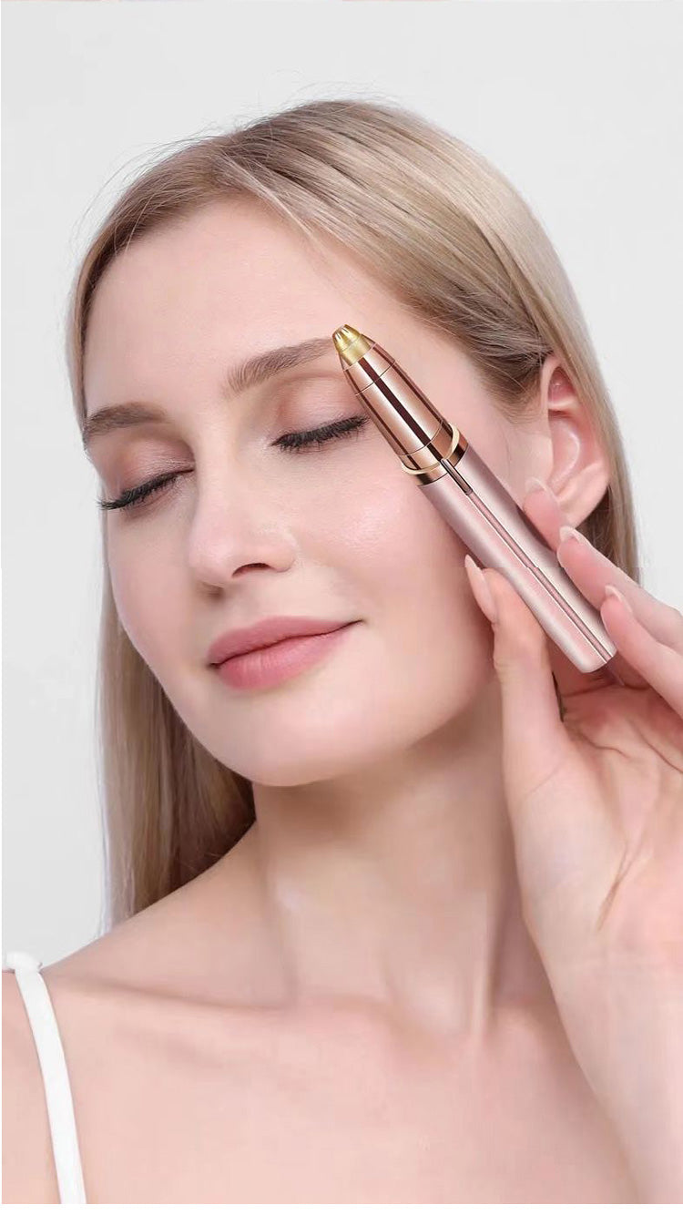 BNMQ electric eyebrow trimmer full accessories overview | Vue d'ensemble des accessoires de la tondeuse à sourcils BNMQ