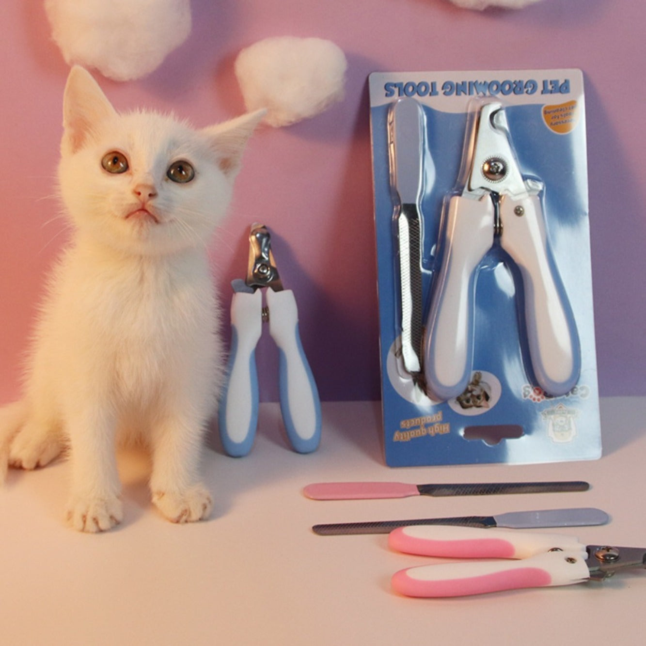 BNMQ professional stainless steel pet nail scissors clippers for cats and dogs | Ciseaux à ongles professionnels en acier inoxydable BNMQ pour chats et chiens