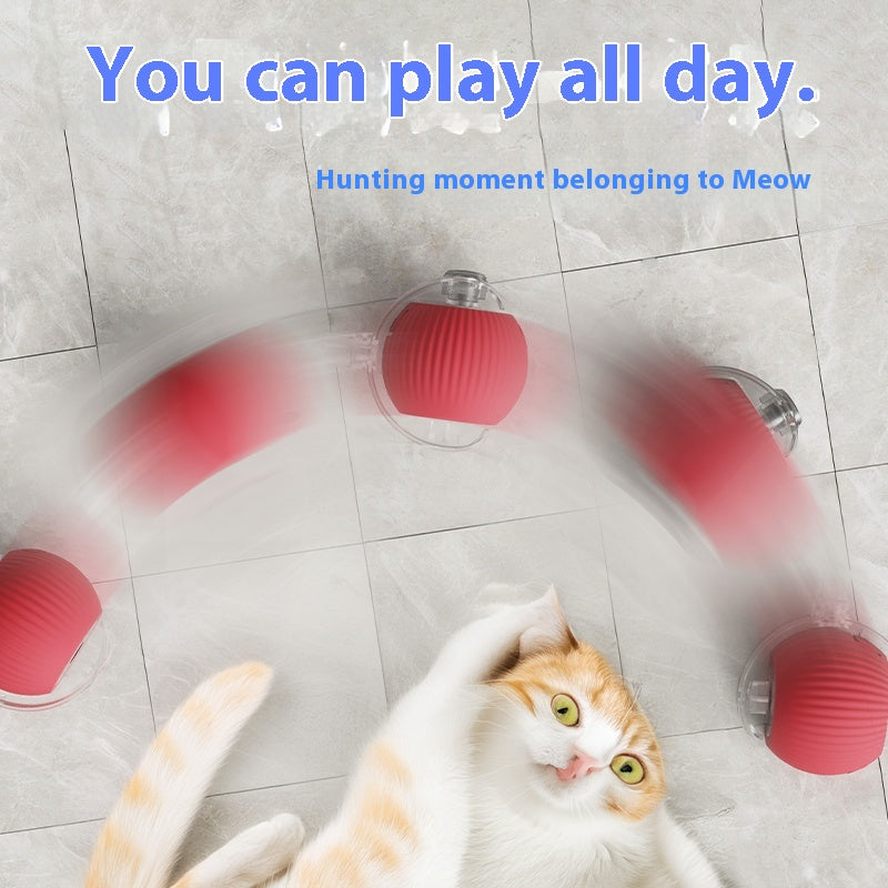 BNMQ interactive pet ball 360 degree rotation feature | Fonction de rotation à 360 degrés de la balle interactive BNMQ