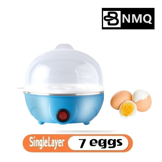 Mini Egg Steamer with auto shut-off, multifunctional egg boiler, food-grade stainless steel, 110V-10V US plug, PP material, no batteries required, essential kitchen gadget for a healthy breakfast