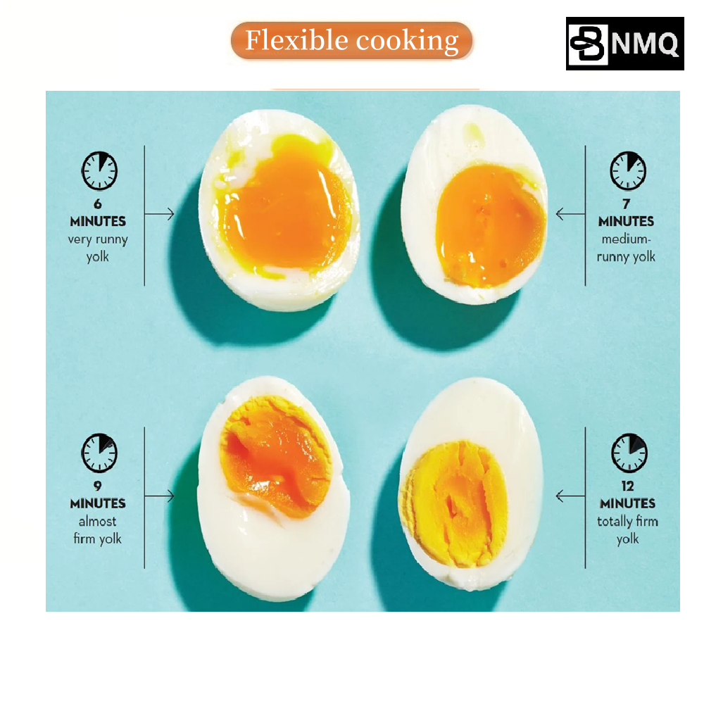BNMQ egg steamer capacity and tray detail | Détail du plateau et capacité du cuiseur vapeur BNMQ