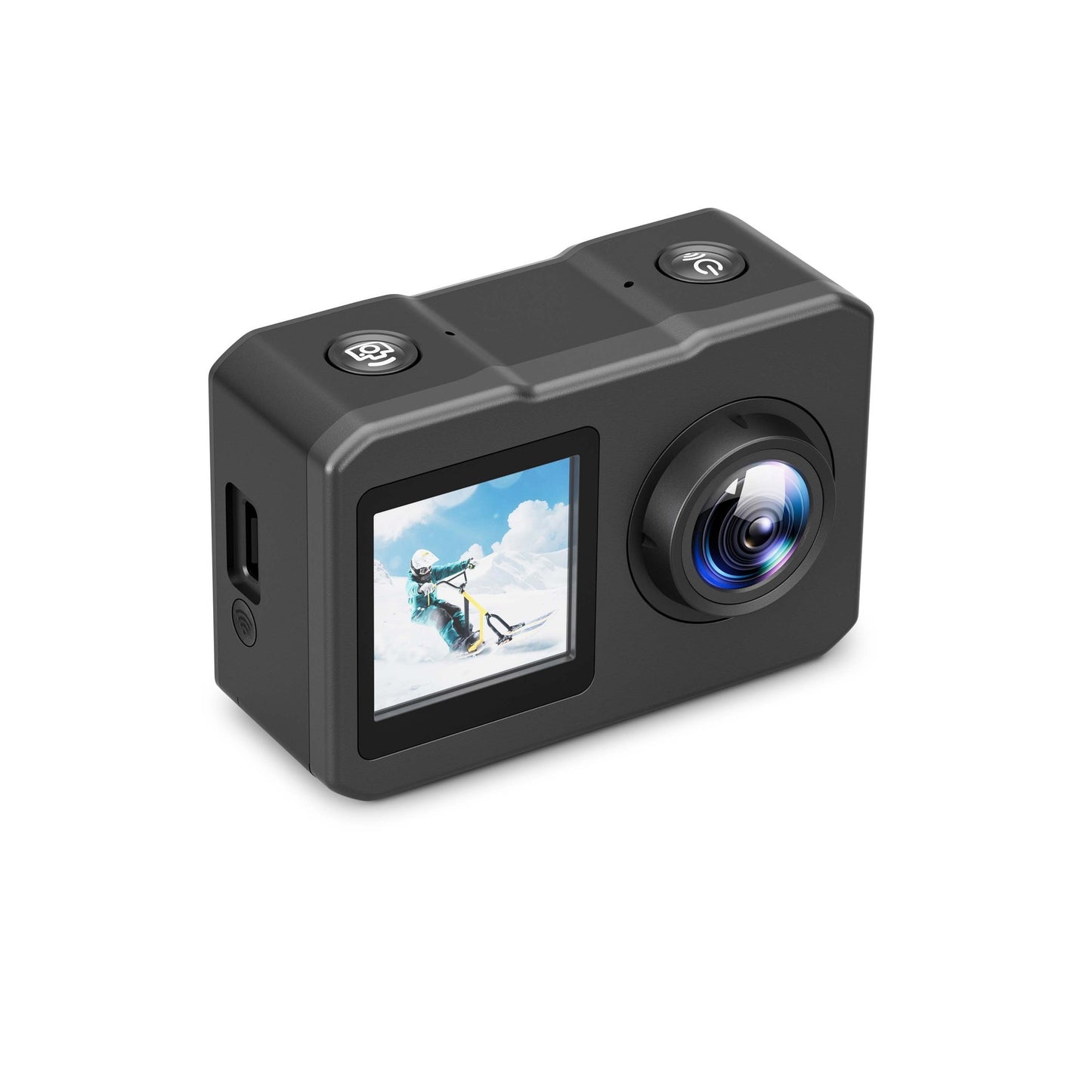 BNMQ action camera touch screen interface | Interface écran tactile de la caméra d'action BNMQ
