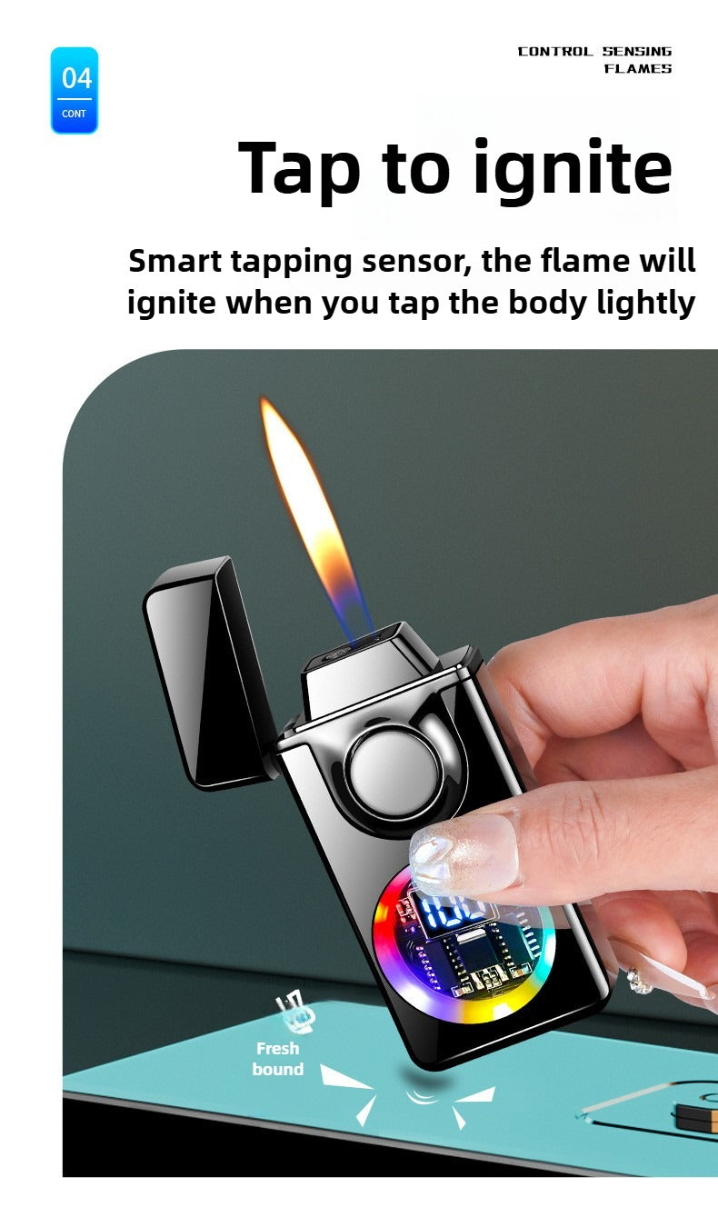BNMQ Black technology voice-activated induction lighter trendy high-value lighter cigarette lighter fast charging lighter inflatable lighter