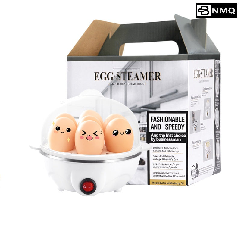 BNMQ electric egg cooker white XL 7-egg capacity steamer | Cuiseur à œufs électrique BNMQ blanc grande capacité 7 œufs