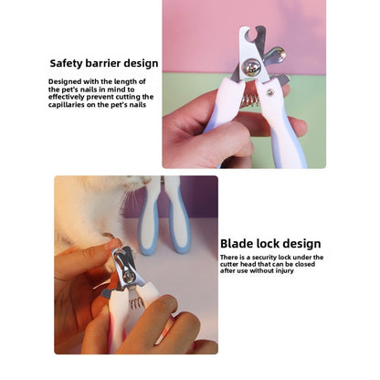 BNMQ pet nail stainless steel scissors for cats and dogs